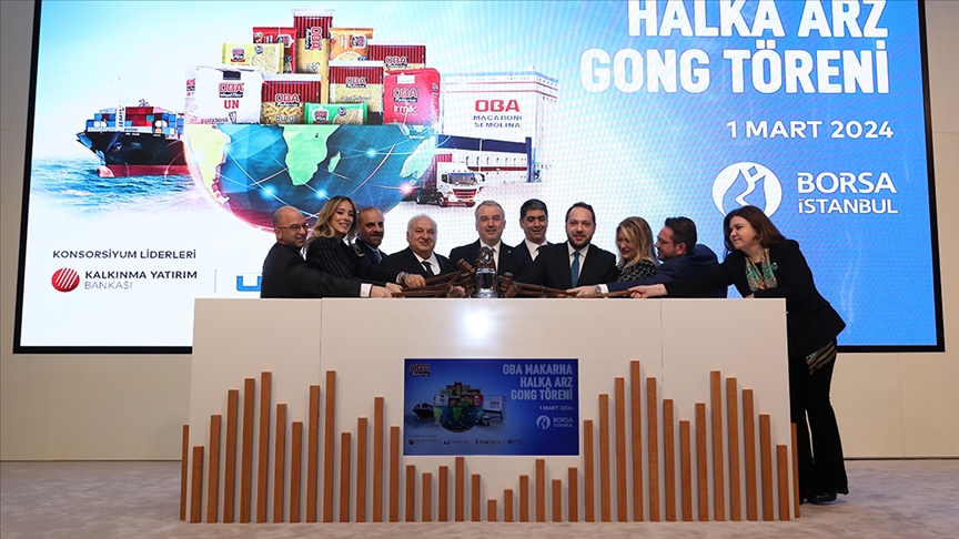 Oba Makarna Borsa İstanbul’da Gong Sesiyle Borsaya Kaydoldu